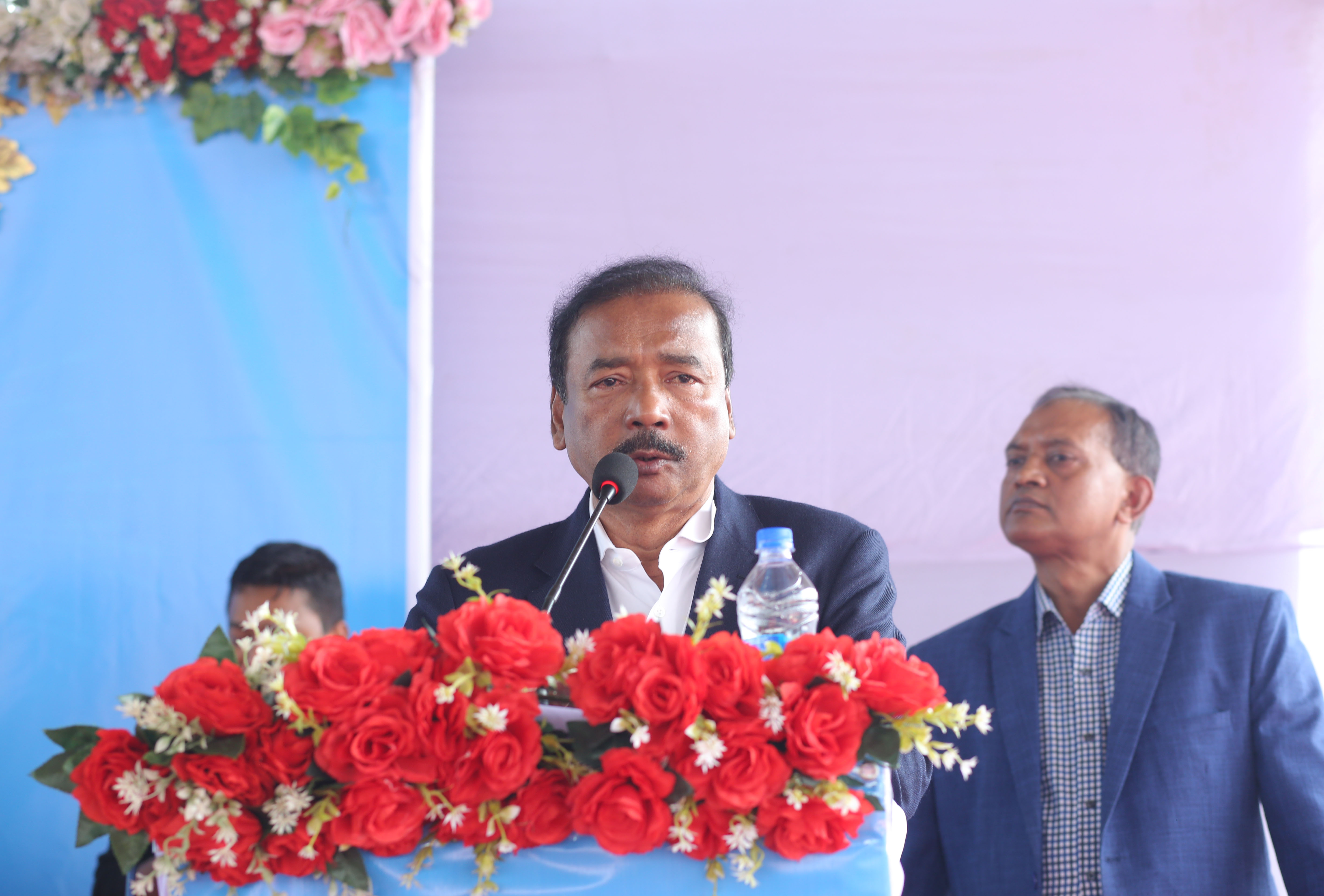 MD Sir is presenting the  speech Chaity Group